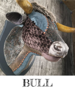 faux taxidermy bull