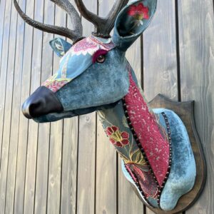 multi colour deer mount