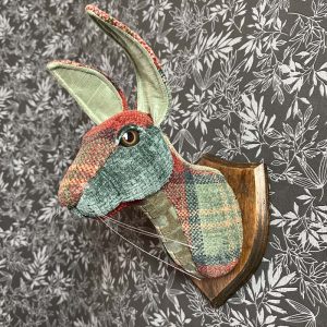 Checked Hare Wall Decor